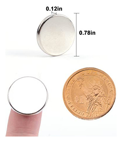 Imanes De Neodimio Redondos Super Fuertes 20x3mm / X30u 1