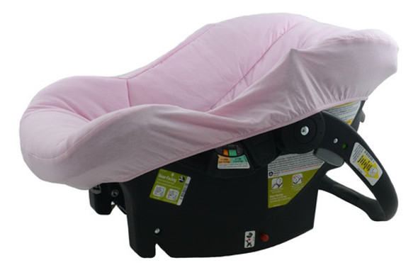 Capa De Bebê Conforto Malha Rosa - Minha Casa Baby 1