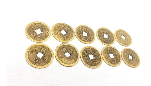 Monedas Feng Shui Grande Atrae Suerte China Pack X 10 0