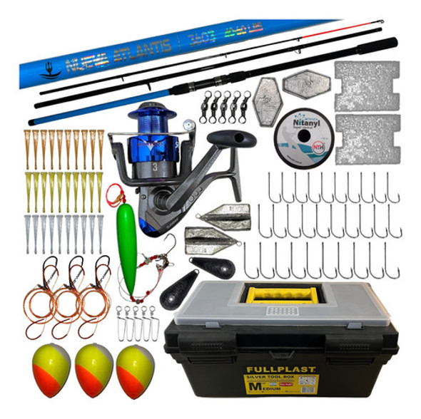Kit Combo Equipo De Pesca Caja Completa Caña 3 Tramos Reel 0 Kit Combo Equipo De Pesca Caja Completa Caña 3 Tramos Reel 0