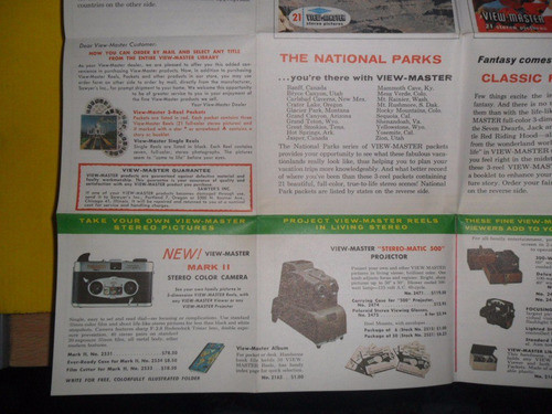 View Master Stereo Picture Grand Canyon Wizard Of Oz Papeler 1
