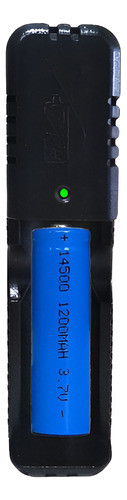 Cargador Con Pila 14500 1200 Mah 3.7 V Litio C/indicador Led 0