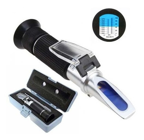 Refratômetro De Salinidade Aquários Densidade 1