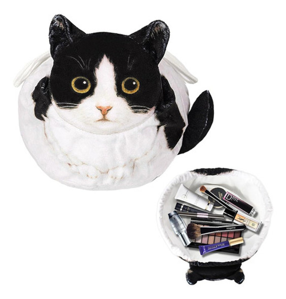 Bolsa De Maquillaje En Forma De Gato Bolsa De Maquillaje Con 0