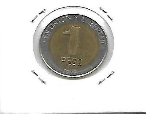 Moneda Argentina 1 Peso Mercosur Bimetalica Año 1998 Palermo 1