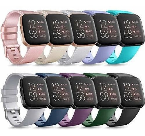 10 Mallas Para Fitbit Versa Lite - Small 0