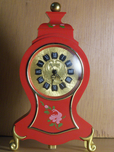 Antiguo Reloj De Mesa Tegrov Estilo Boullet Como Nuevo 1