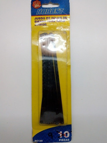Juego Hojas De Sierra Para Arco Junior Robust Rc120 15cm X9u 1