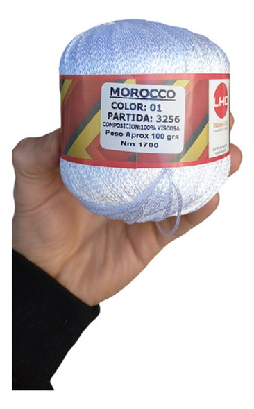 Hilado Morocco Viscosa Lho Crochet Nr4 Col Surtidos X 500 Gr 1