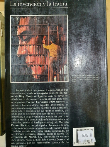 Libro:adolfo Bioy Casares- La Invencion Y La Trama-tusquets 1