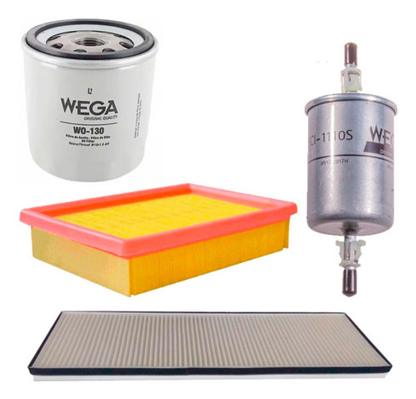Kit 4 Filtros Chevrolet Prisma Celta Ls Lt 1.4 8v 92v 0