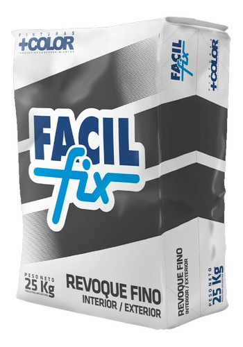 Revoque Fino A La Cal Int / Ext - X25 Kg Facil Fix 0