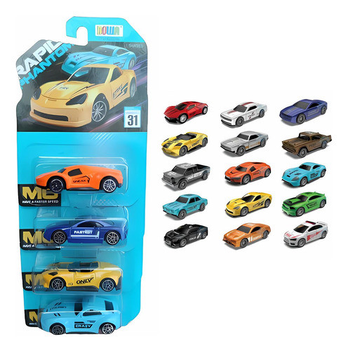Coleção Carrinho Ferro Em Miniaturas 4 Peças Ref 3 0