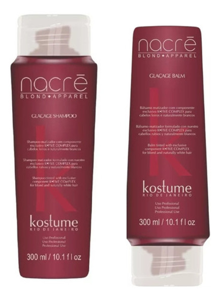 Shampoo Balsamo Mascara Nacre Glacage Antiamarillo Kostume 1