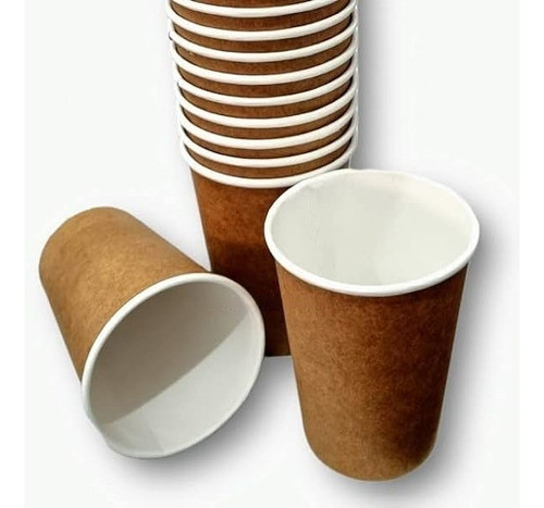Copo Papel 100ml Kraft Café Bio Térmico - 50 Unid 0