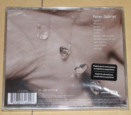 Peter Gabriel Up Cd Nuevo Sellado / Kktus 1
