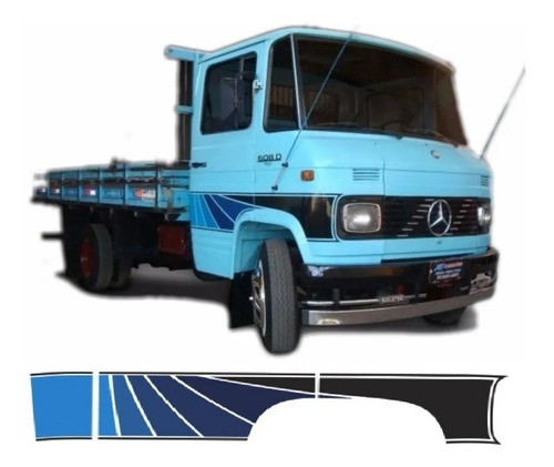 Calcomanias Laterales Mercedes Benz 608 Grafica Franjas 1