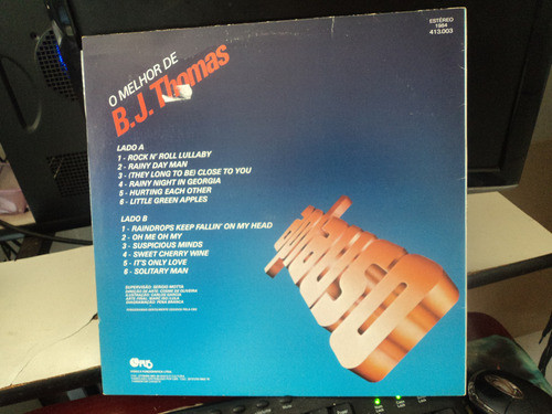 Lp O Melhor De Bj Thomas-seminovo Veja 1