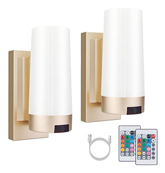 Aplique De Pared Inalámbrico Bigmonat, Recargable Por Usb, C 0