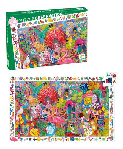 Puzzle Rio Carnaval - 200 Piezas - 6 Años - Djeco - Adeleste 0