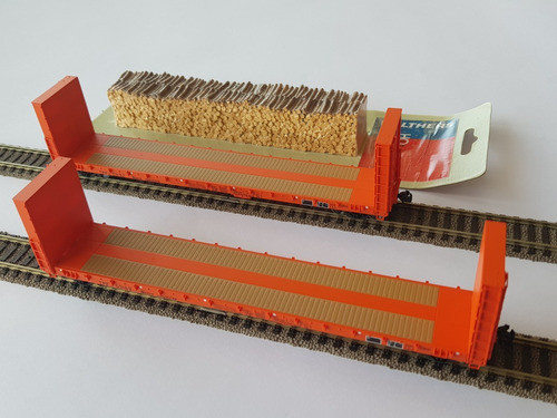 Par De Vagones 50' Bulkhead Norteamericanos Walthers H0 1