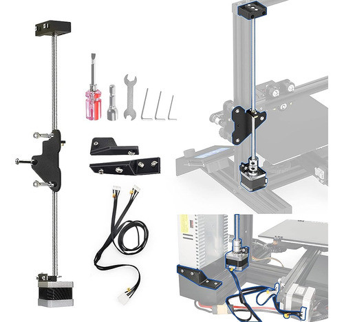 Alamscn Ender 3 Dual Z Axis Kit Con Grasa, Tornillo De Plomo 1
