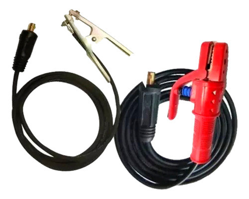 Pinza Porta Electrodo 300a Masa Cable 25mm2 Borne Bronce Kit 1