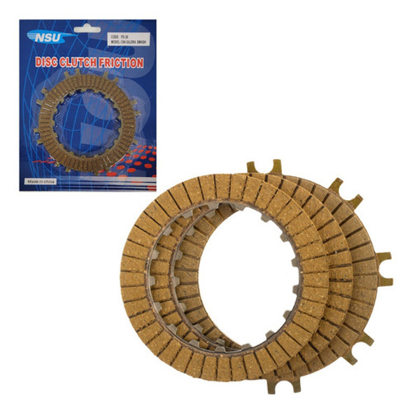 Juego Discos Embrague Zanella Zb 110 D 2005 En Adelante 0