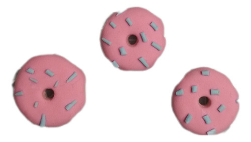 Aplique Plano De Porcelana Fría Mini Donas 1