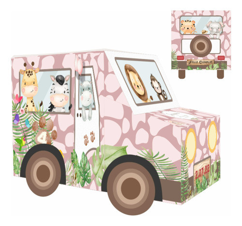 Kit Imprimible Caja Camión Safari 05 0