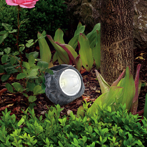 Set 3 Luminarias Solares Led Símil Roca Z-solar 1