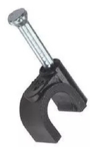 Grampa P/cable Coaxil Nro6 Negro X50uds Kalop - Stg 0