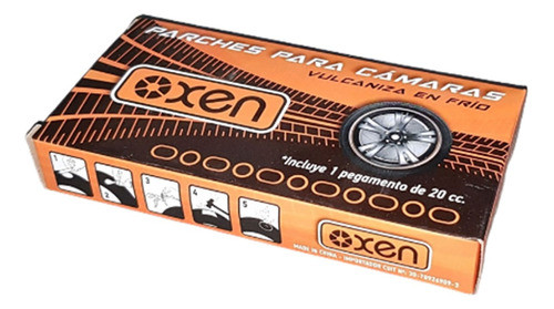 Kit Parches Camara 49x30mm Oxen X24 Unidades + Pegamento 1