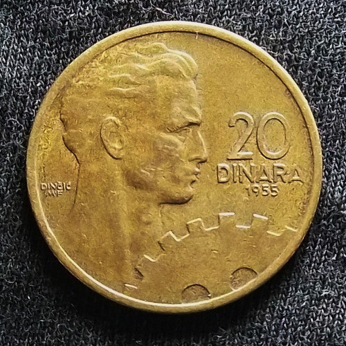 Yugoslavia 20 Dinares 1955 Excelente Km 34 Industria 0