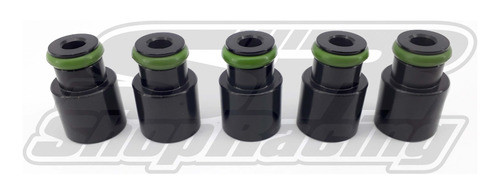 Prolongador De Bico Injetor 29mm Alumínio Preto - 5 Peças 1