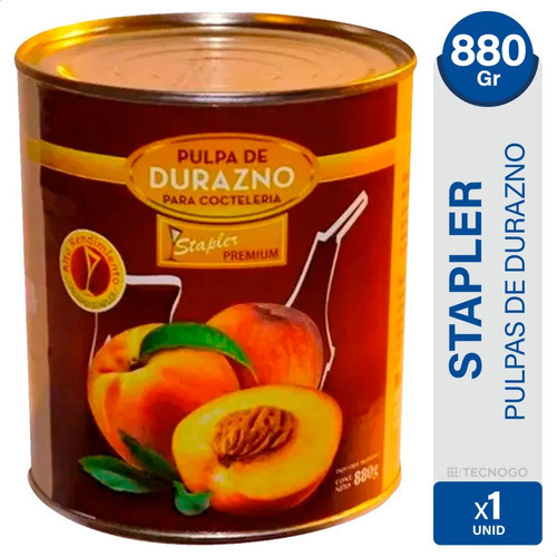 Pulpa De Durazno Stapler Premium Lata Cocteleria - 01mercado 0