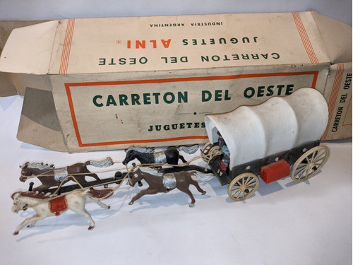Soldaditos Alni Antigua Carreta En Caja 1° Época Original 0