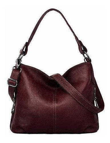 Bolso De Hombro De Cuero Genuino Yaluxe Bolso De Mano Para M 0