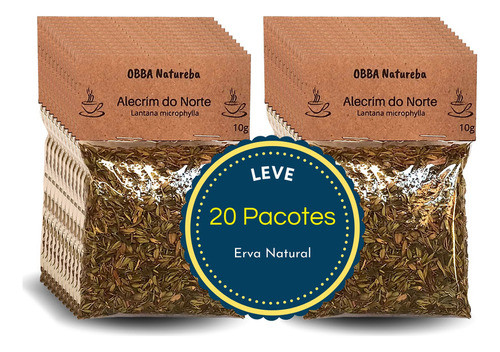 Alecrim Do Norte Erva Para Chá | 100% Puro Natural 20pacotes 0