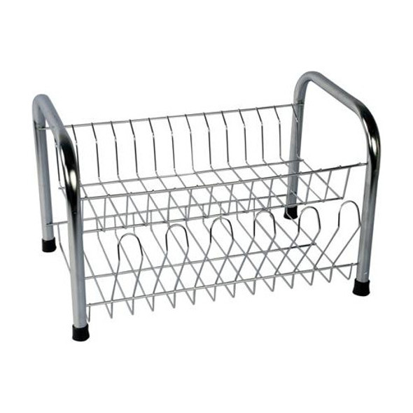 Escorredor Pratos C/porta Copo Cromado 0