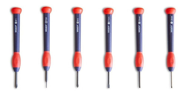Kit Juego Destornilladores Relojero Bremen® 6 Pzs Ph Pl Torx 1