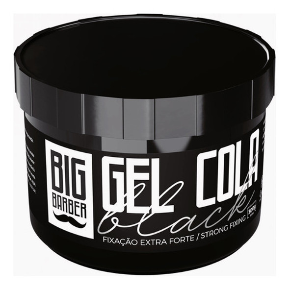 Gel Cola Black Big Barber 300g Preto Modelador Extra Forte 1