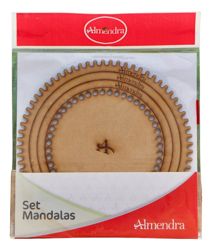 Set Mandalas Telar Bases Circular Crochet Almendra 0