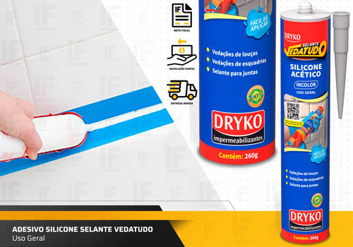 Adesivo Silicone Selante Tanque Janela Uso Geral 1