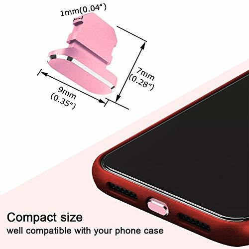 Tapon Antipolvo De Metal iPhone 14 13 12 11, 2u. - Rosa 1