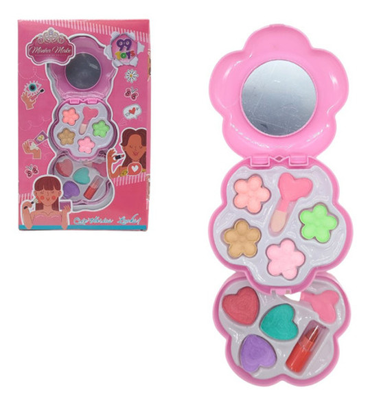 Maquiagem Infantil Kit De Com Sombras Batom Meninas Presente 0