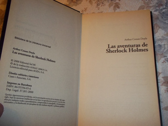 Las Aventuras De Sherlock Holmes - Arthur Conan Doyle 1