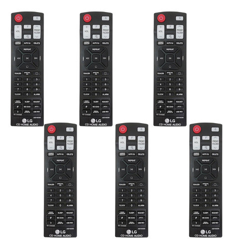 Kit 6 Controles Mini System LG Cl65, Oj98, Ck99 Akb74955362 0