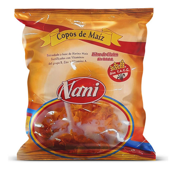 Copos De Maiz Naturales Nani Sin Tacc Cereal Bolsa X 150 Gr 0