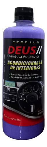Acondicionador Para Autos Deus Para Plásticos 500ml Uva 0